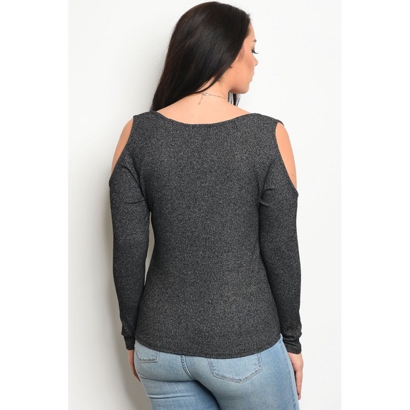 Charcoal Plus Size Top - Picture 2 of 6